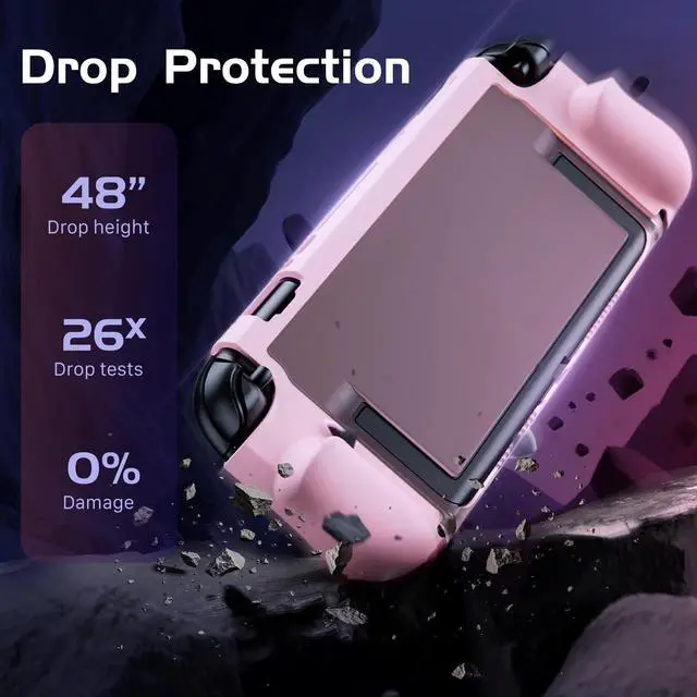 Alt view image 6 of 7 - Dockable Protective Case for Nintendo Switch 2, TPU Ergonomic Grip Cover