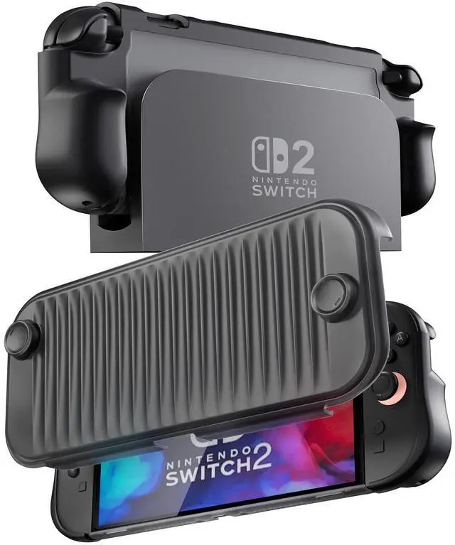 Main image of Dockable Grip PC Front Protective Case for Switch 2, Black