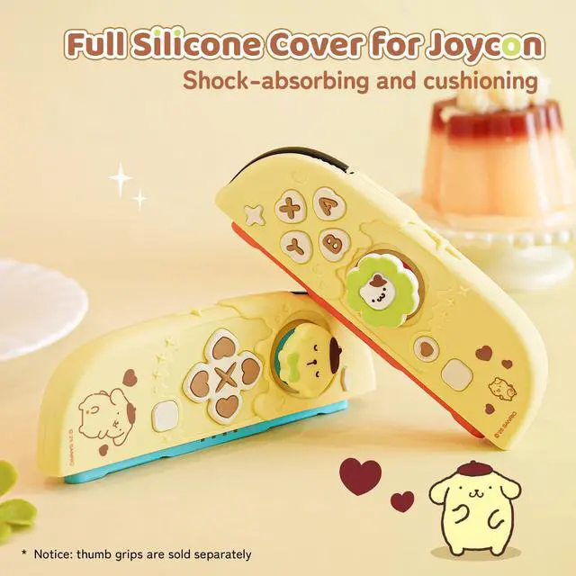 Alt view image 3 of 7 - Silicone Protective Shell Compatible with Joy con of Switch 2, Soft Silicone Cover Case, Anti-Scratch Protective Case for Switch 2025 Controllers (Yellow Pompompurin)