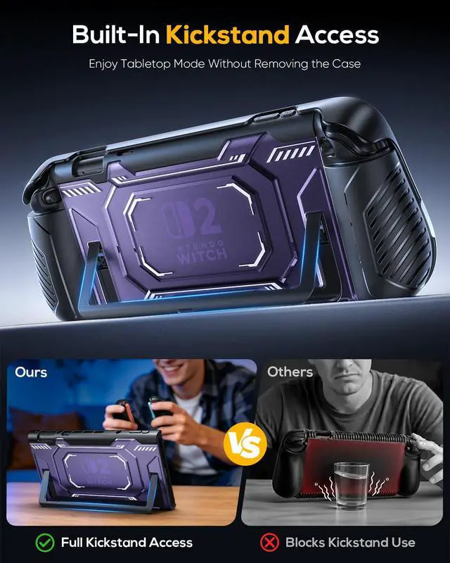 Alt view image 5 of 7 - Switch 2 Dockable Case Cover for Nintendo 2 2025 & PC Front Cover