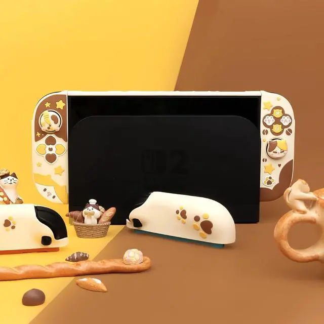 Alt view image 5 of 7 - Silicone Protective Case for Nintendo Switch2-Calico Cat