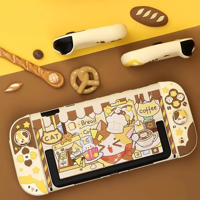 Alt view image 6 of 7 - Silicone Protective Case for Nintendo Switch2-Calico Cat