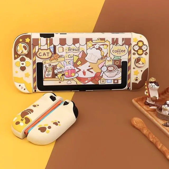 Alt view image 7 of 7 - Silicone Protective Case for Nintendo Switch2-Calico Cat