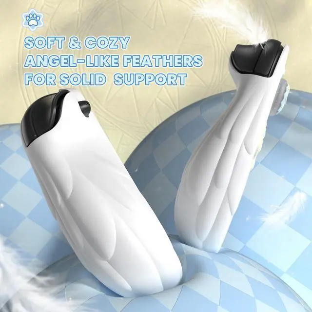 Alt view image 3 of 7 - Magic Wings Protective Case with Stand for Nintendo Switch 2 | Joycon Silicone Grips, PC Console Hard Shell, 2 Joystick Caps | Cute Animal Accessories Dockable Cover for Switch 2 - White