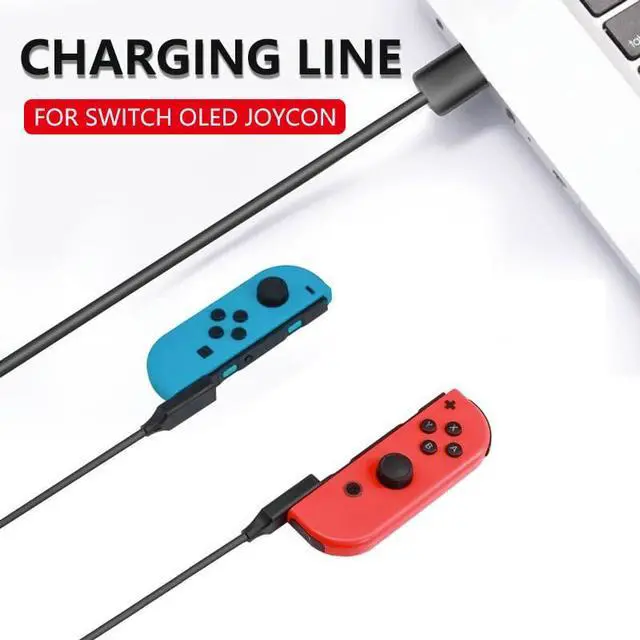 Alt view image 6 of 6 - Portable Switch Joycon Charger Cable,98.4IN Replaces The Original Switch Charger Dock,Travel Replace Joycon Charging Dock - Small and Convenient for On-The-Go Charging