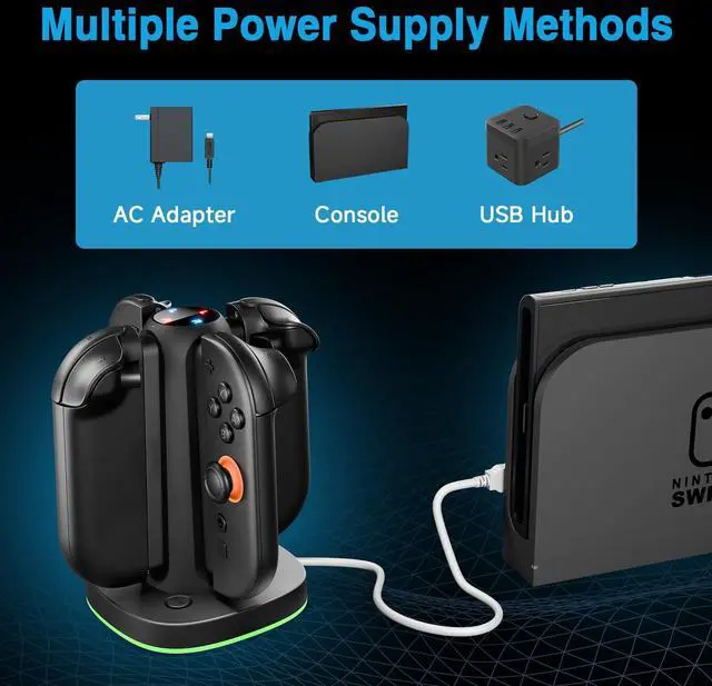 Alt view image 3 of 7 - Charging Dock for Nintendo Switch 2(2025) for Joy-Con 2