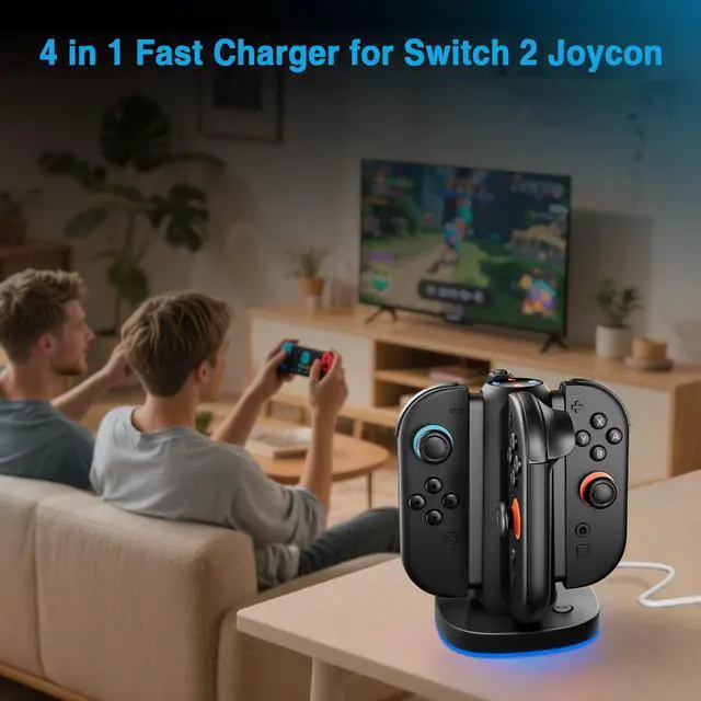 Alt view image 7 of 7 - Charging Dock for Nintendo Switch 2(2025) for Joy-Con 2
