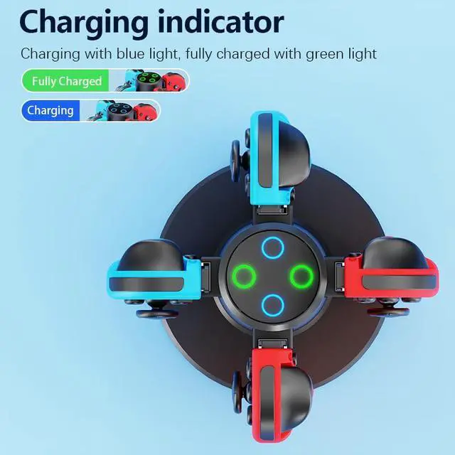 Alt view image 3 of 6 - Switch Charging Dock for Switch 1 Controller Joycon,Black