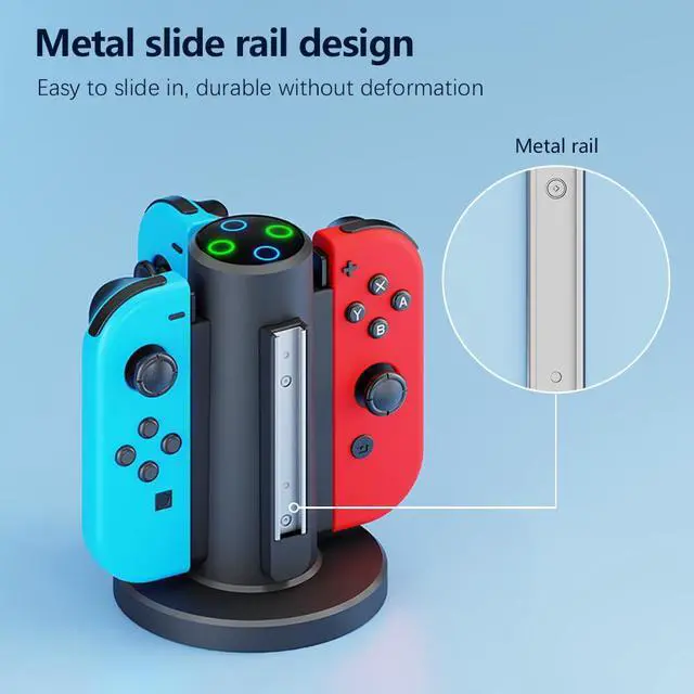 Alt view image 4 of 6 - Switch Charging Dock for Switch 1 Controller Joycon,Black
