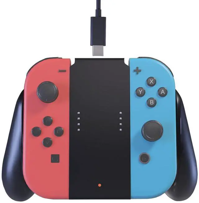 Main image of Joy Con Grip for Nintendo Switch OLED with Charging Station, Ergonomic Controller Hand Grip with Enhanced Comfort, Secure & Non-Slip Hold for Switch/Switch OLED JoyCons