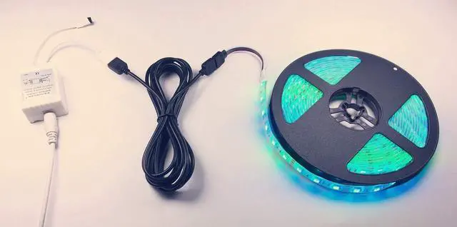 Alt view image 4 of 5 - 2pcs 2m 6.6ft RGB LED Strip Extension Cable 4 Pin LED Tape Extension Cord LED Ribbon Extension Wire LED Band Extender Quick Connector Cable for SMD 5050 3528 2835 RGB LED Strip Light, Black