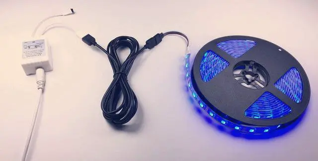 Alt view image 5 of 5 - 2pcs 2m 6.6ft RGB LED Strip Extension Cable 4 Pin LED Tape Extension Cord LED Ribbon Extension Wire LED Band Extender Quick Connector Cable for SMD 5050 3528 2835 RGB LED Strip Light, Black