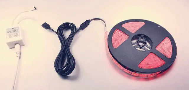 Alt view image 3 of 5 - 2pcs 2m 6.6ft RGB LED Strip Extension Cable 4 Pin LED Tape Extension Cord LED Ribbon Extension Wire LED Band Extender Quick Connector Cable for SMD 5050 3528 2835 RGB LED Strip Light, Black