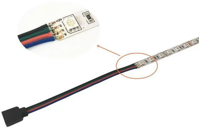 Alt view image 4 of 6 - 10 pcs/Pack 5.9 inch / 150 mm 4 Pin RGB LED Strip Lights Extension Cable Connector4 PIN RGB Male and Female Connector Wire Cable for 3528 5050 SMD LED Strip