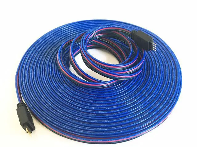 Alt view image 2 of 6 - 10m/32.8ft RGB LED Strip Extension Cable with Full Copper Wires Inside - 4 Pin RGB Wire for 5050 3528 LED Strip