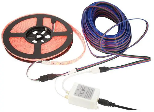 Alt view image 5 of 6 - 10m/32.8ft RGB LED Strip Extension Cable with Full Copper Wires Inside - 4 Pin RGB Wire for 5050 3528 LED Strip