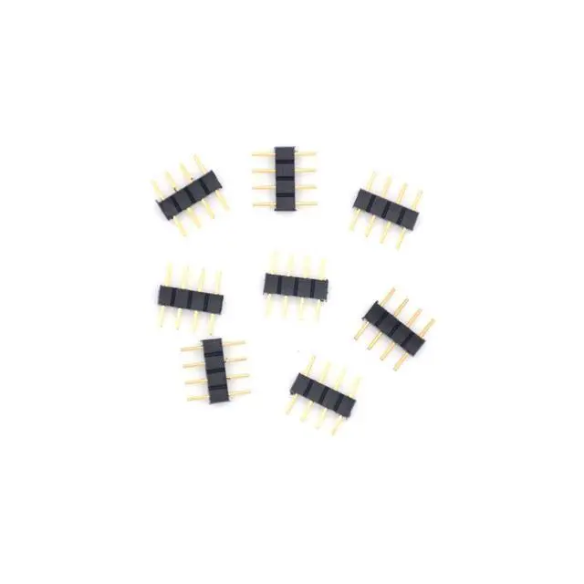 Alt view image 2 of 5 - 4PCS 2M 6.56ft 4 Color RGB Extension Cable LED Strip Connector Extension Cable Cord Wire 4 Pin LED Connector for SMD 5050 3528 2835 RGB LED Light Strip