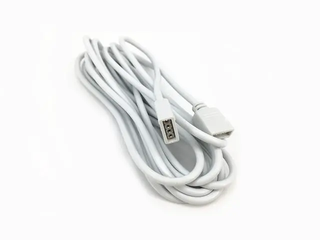 Alt view image 2 of 5 - 4pcs/Pack White 3m/9.84 ft 4 Pins RGB Extension Cable LED Strip Connector Extension Cable Cord for SMD 5050 3528 2835 RGB LED Light StripRGB 4 pin Cableled Wire Extension