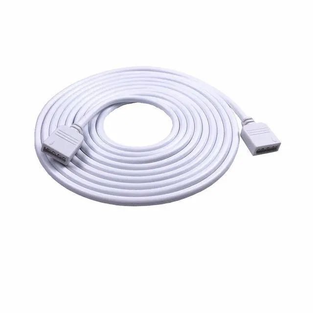 Alt view image 2 of 4 - 2PCS 5M 16.4ft 4 Color RGB Extension Cable LED Strip Connector Extension Cable Cord Wire 4 Pin LED Connector for SMD 5050 3528 2835 RGB LED Light Strip