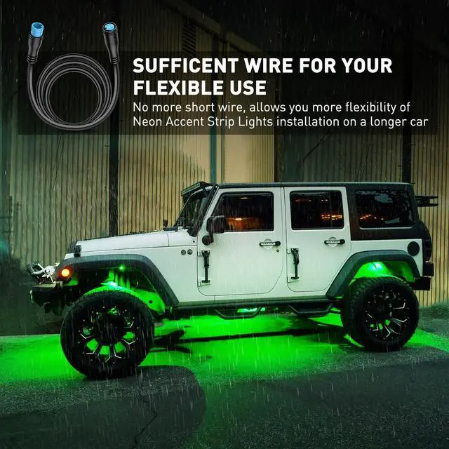 Alt view image 7 of 7 - 5FT 4 Pin xtension Cable Designed for Automotive Underglow Lights