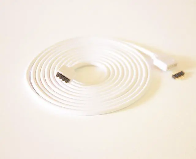 Alt view image 3 of 4 - 2PCS 5M 16.4ft 4 Color RGB Extension Cable LED Strip Connector Extension Cable Cord Wire 4 Pin LED Connector for SMD 5050 3528 2835 RGB LED Light Strip