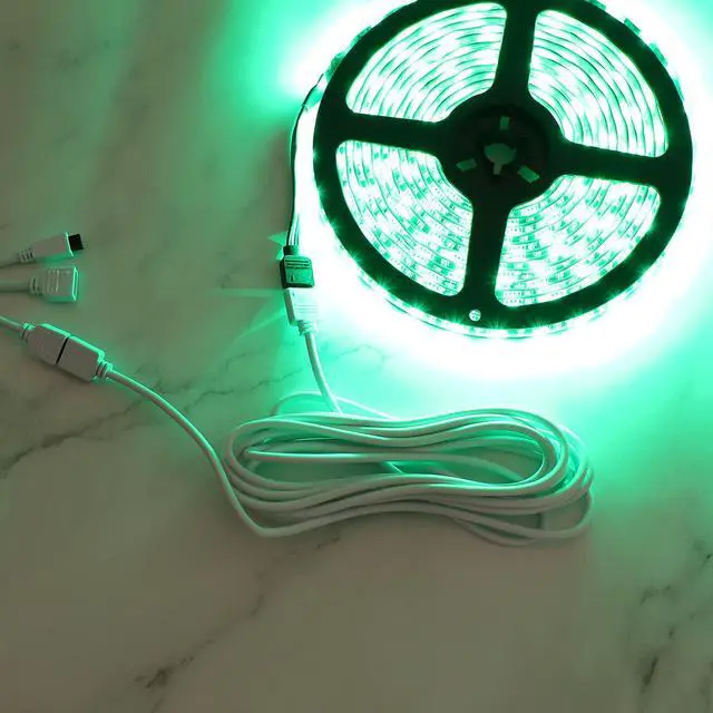 Alt view image 5 of 5 - 2 Pack 3M 9.9ft RGB LED Extension Cables 4 Pin Strip Jumper Cables Wire Solderless with 4 Male Pin LED Connectors for 5050 3528 2835 RGB LED Strip