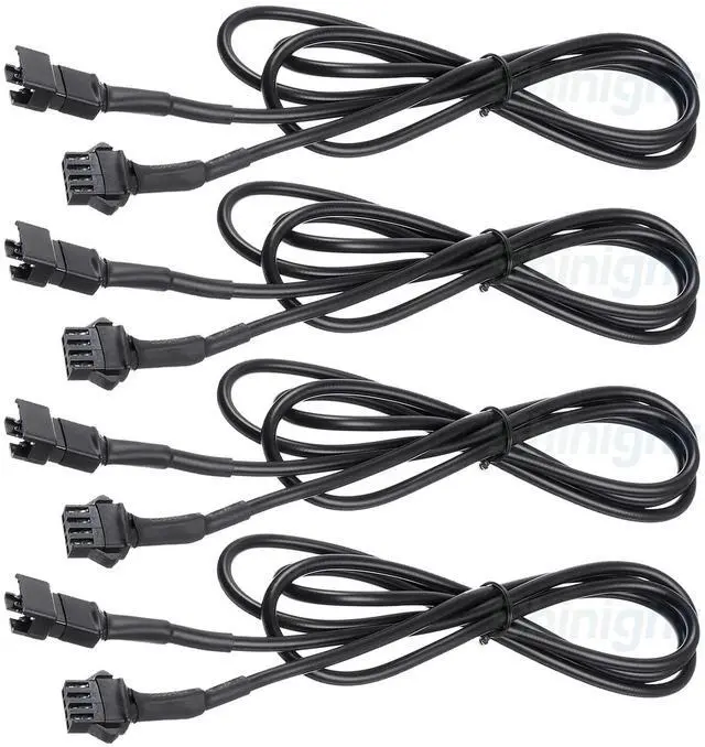 Main image of 4 PCS 47 inch Extension Cords for Use with 5050 LED SMD RGB NEON Accent Kits for LED Motorcycle ATV Car Light Multi-Color Neon Strip