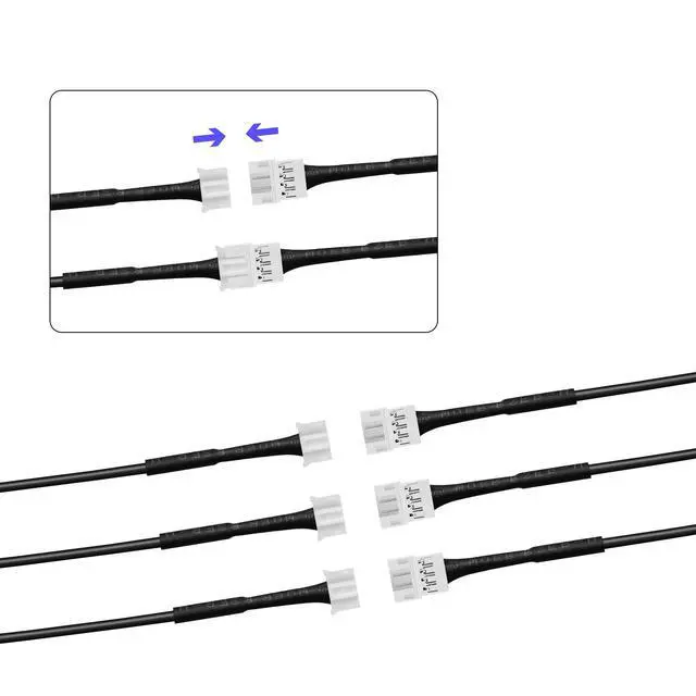 Alt view image 3 of 4 - Acrylic Interior Car LED Strip Light Extension Wire 78.7inch, which fit for Dreamcolor&RGB Main Controller Connects and sub-Controller kit (not Including), Not fit dreamcolor 5 in 1(Single Controller)