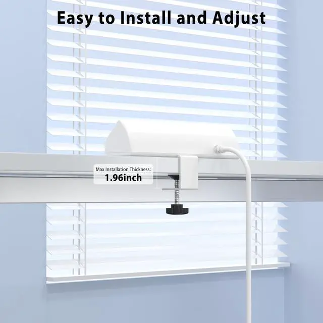 Alt view image 5 of 7 - Desk Clamp Power Strip USB C 45W,1200J Surge Protector