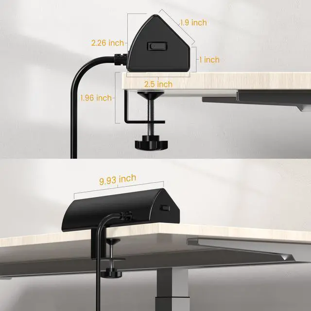 Alt view image 5 of 6 - Desk Clamp Power Strip USB C,45W Total Fast Charging Station