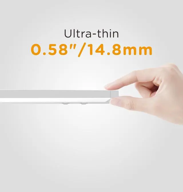 Alt view image 5 of 7 - Under Cabinet Lighting Plug in,7W 120V 3 Color 3000K/4000K/5000K,3 Brightness,Super Bright,Ultra Thin Under Counter Lights for Kitchen,Linkable LED Cabinet Light(12inch,White,1Pack)