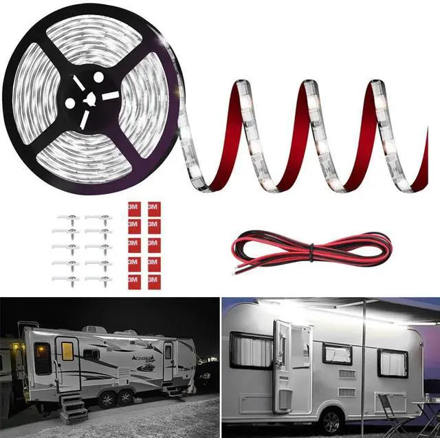 Main image of RV Awning Led Lights,12V 20FT White Camper Awning Lights