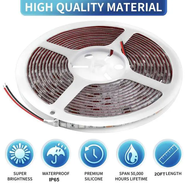 Alt view image 2 of 6 - RV Awning Led Lights,12V 20FT White Camper Awning Lights