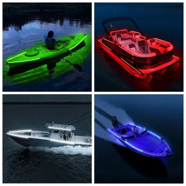 Alt view image 6 of 6 - Boat Marine Submersible Led Strip Lights, 12V White/20''