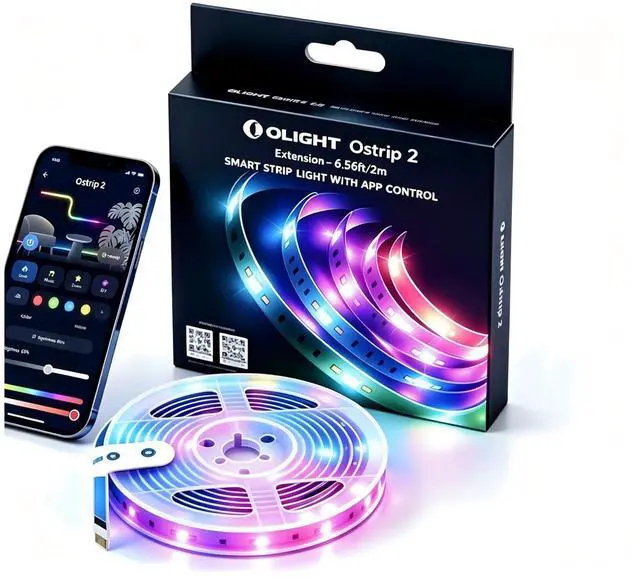 Main image of RGBIC LED Strip Lights Ostrip2 Extend 6.56ft, Smart Control, APP