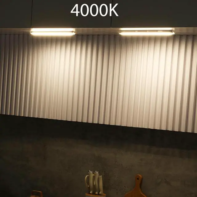 Alt view image 2 of 7 - Plug-in Under Cabinet Lighting Kit with Adapter, Dimmer, 2 pcs 12 Inch USB LED Light Strips. Dimmable Linkable for Kitchen Counter, Workbench, Over Sink, Closet, Pantry. Cool White 4000K