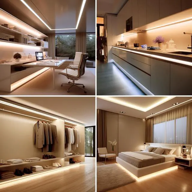 Alt view image 5 of 7 - 24V COB LED Strip Lights 65.6ft CRI 93 Cuttable with Power Supply