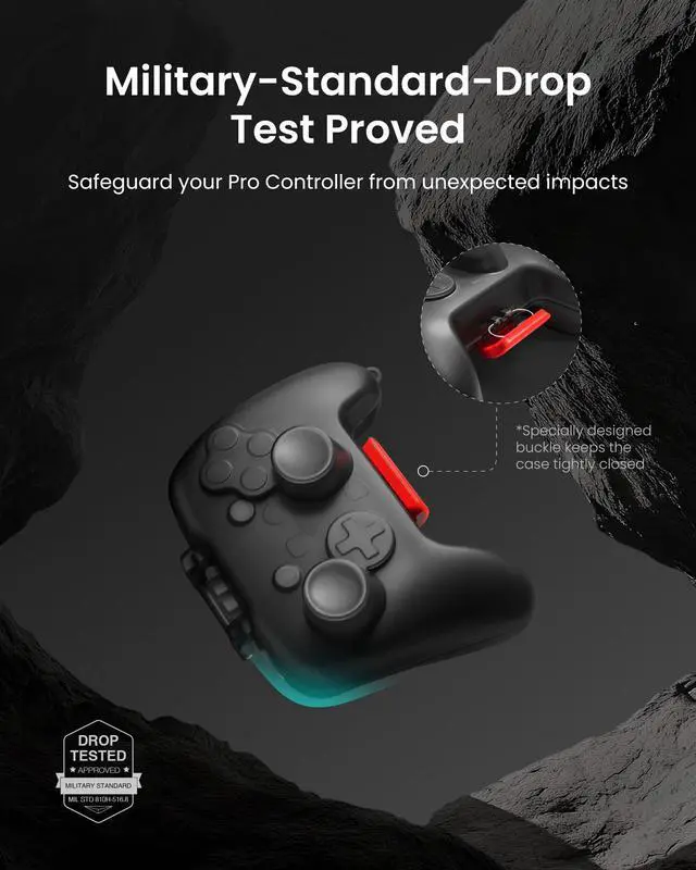 Alt view image 4 of 7 - Case for Nintendo Switch 2 Pro Controller, Military Grade Protection