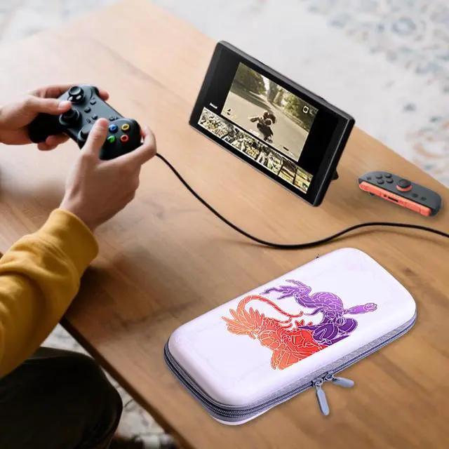 Alt view image 3 of 6 - Carrying Case for Nintendo Switch 2 (2025), Hard Shell Travel Bag with 10 Game Card Slots, Portable, White