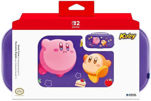 Main image of Vault Case (Kirby & Waddle Dee) for Nintendo Switch 2 - Hard Shell Carrying Case for Switch 2 - Officially Licensed by Nintendo