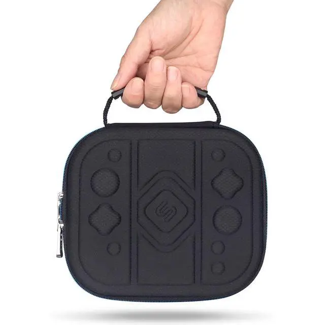 Alt view image 5 of 7 - Carry Case Compatible with Nintendo Switch 2 Joy-Con & Straps, Buttons & Joysticks Full Protection, Hard Shell Joycon Compact Pouch Travel Storage Case, Black