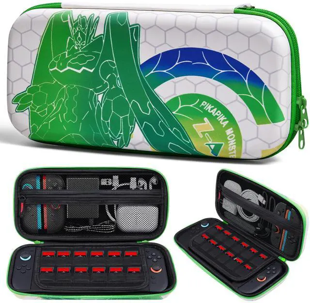 Main image of Carrying case for Switch 2 (2025), all-in-one protective shell design, slim portable hard-shell travel bag, 12 game card slots & mesh pocket, fits console & accessories