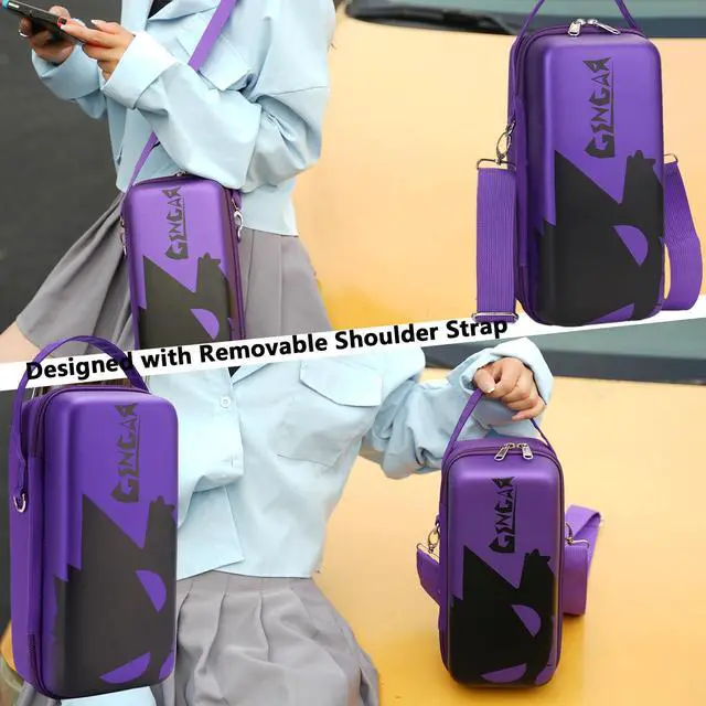 Alt view image 5 of 7 - Carrying Case for Nintendo Switch 2 - Stylish Travel Case with Removable Shoulder Strap Fits for Nintendo Switch 2 Console, AC Charger Adapter, Switch Dock / Pro Controller Accessories