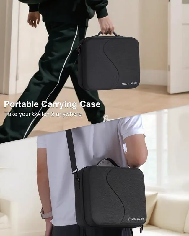 Alt view image 6 of 7 - Switch 2 All in One Carrying Case for Nintendo Switch 2, Portable Hard Travel Case with Game Card Slots, Portable Storage Carry Bag for Switch 2 Console Pro Controller Accessories