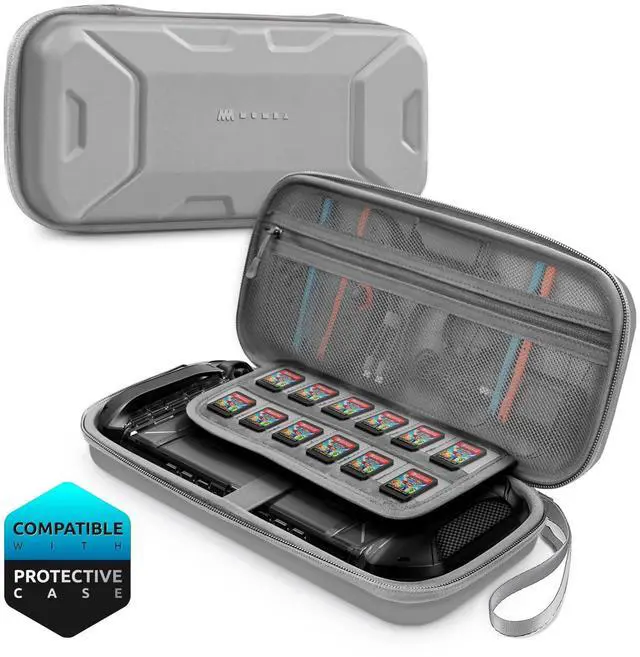 Main image of Carrying Case for Nintendo Switch 2, Hard Shell Travel Handbag Pouch with Game Card Slots for Switch 2 Accessories, (12.6 x 6.1 x 2.8 Inches), Gray