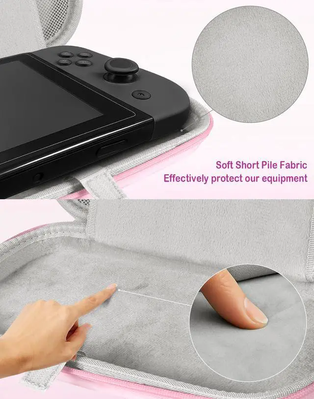 Alt view image 2 of 6 - for Nintendo Switch 2 Carrying Case - Sun Moon Cute Cool Design with Handle and Strap for Switch 2 2025 Travel Cases Portable Storage Carry Protective Hard Shell for Boys Teens Girls