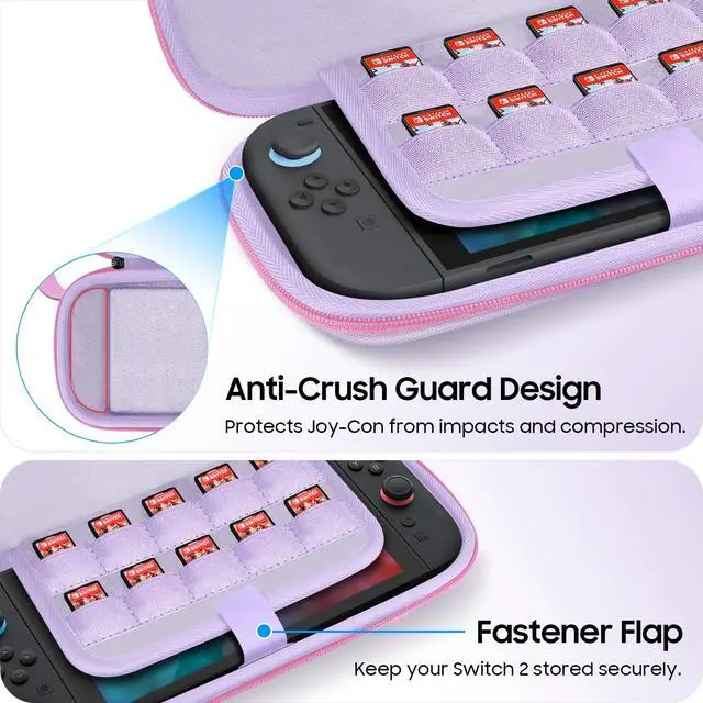 Alt view image 4 of 7 - Ultra Slim Protective Carrying Case for Nintendo Switch 2 (2025)