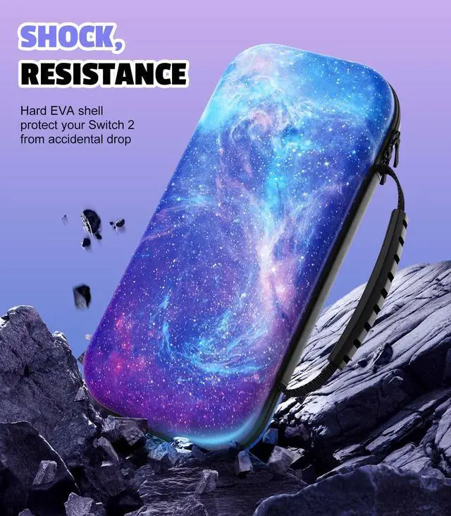 Alt view image 3 of 7 - Carrying Case for Nintendo Switch 2(2025) holds 10 Cartridges