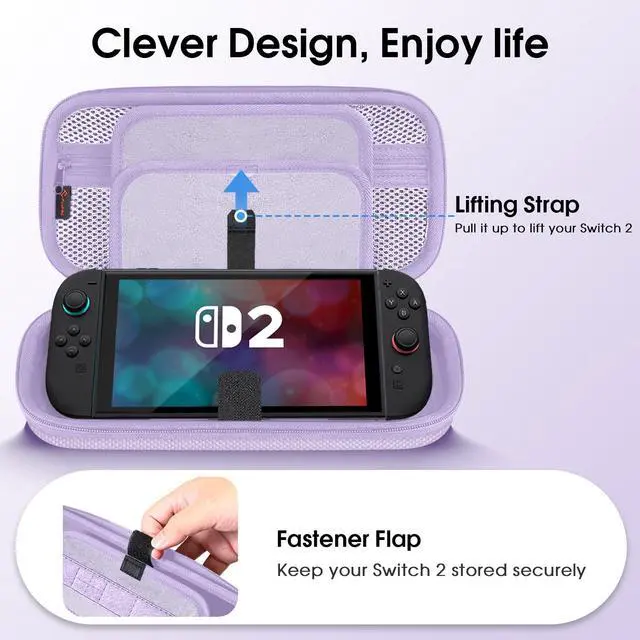 Alt view image 5 of 7 - Shockproof Carrying Case for Nintendo Switch 2 (2025)