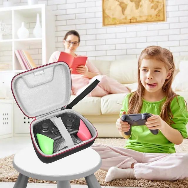 Alt view image 7 of 7 - Carrying Case for Nintendo Switch 2 Pro/Switch Pro Controller - Black (Case Only)